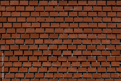 wall of brick ends, texture