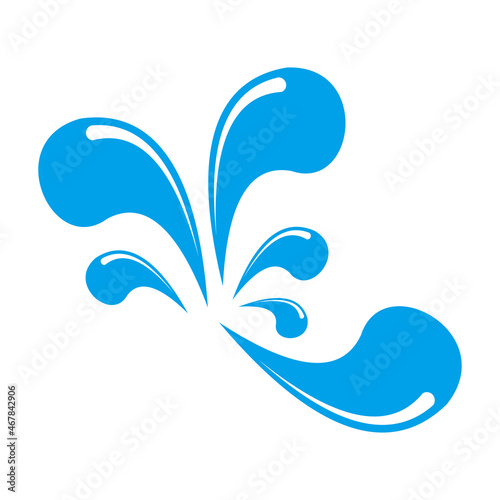 splash water icon vector illustration sign 