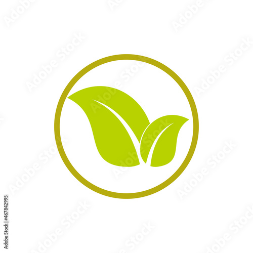 leaf logo icon vector illustration design