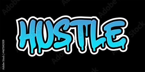 graphic design vector, hustle t-shirt