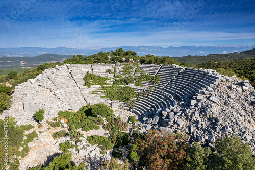 Ruins of the ancient city of Kyaneai, Turkey photo