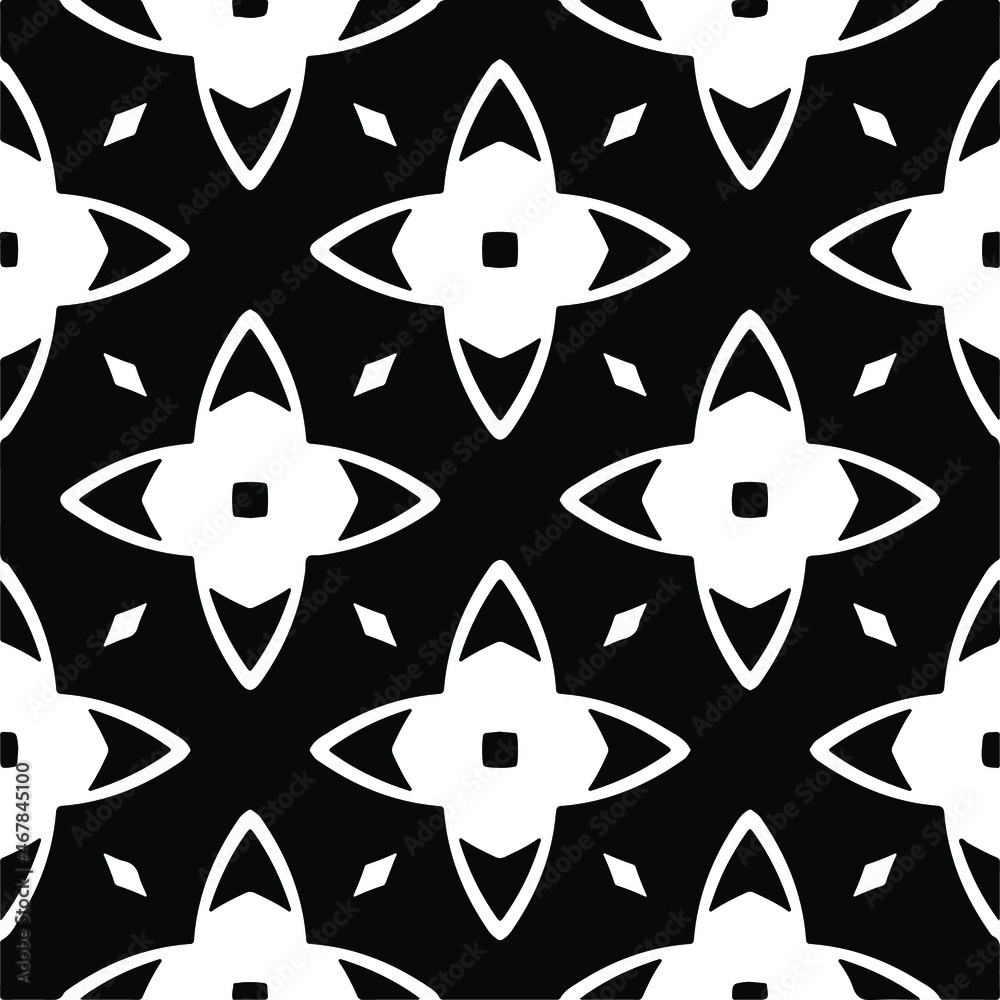 Vector geometric seamless pattern.Modern geometric background with abstract shapes.Monochromatic Repeating Patterns.Endless abstract texture.black and white ornament for design. Vector geometric seamless pattern.Modern geometric background with abstract shapes.Monochromatic Repeating Patterns.Endless abstract texture.black and white ornament for design.