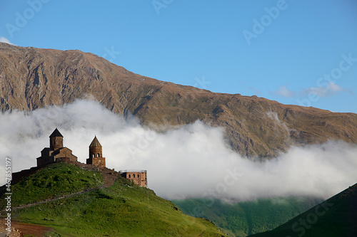 A monastery in the mountains of Georgia.