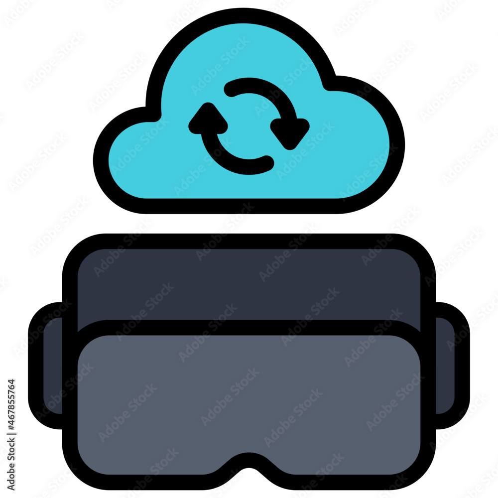 cloud filled outline icon