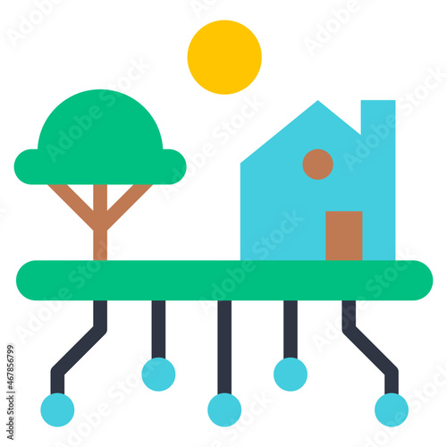 metaverse flat icon