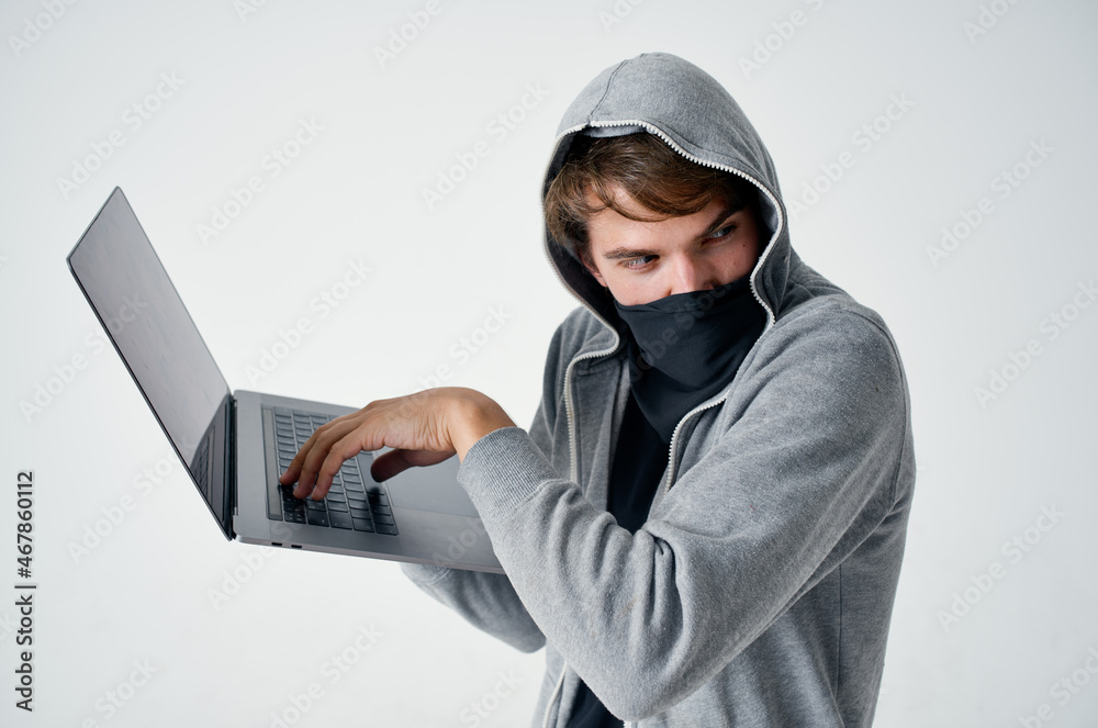 male thief stealth technique robbery safety hooligan isolated background male thief stealth technique robbery safety hooligan isolated background