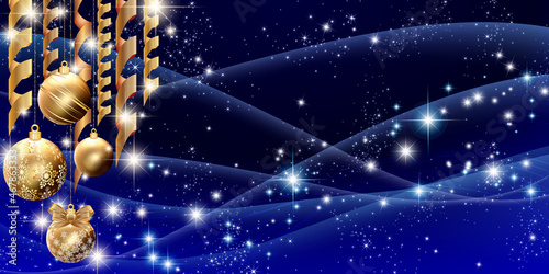 クリスマスの輝くオーナメント