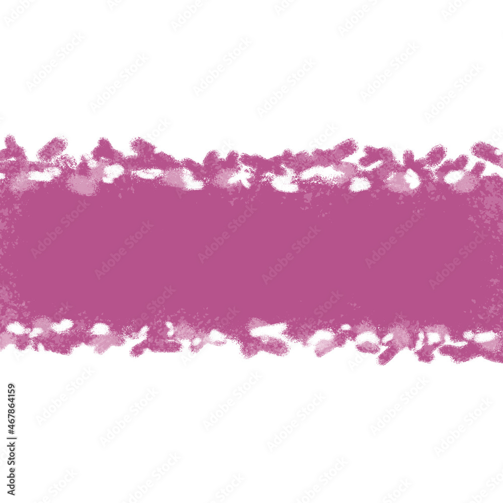 pink smear of paint on a white background. paint smear copy space