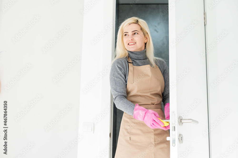 beautiful young cleaner cleaning office beautiful young cleaner cleaning office