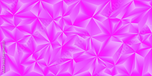Pink triangles. Geometric abstract polygonal background. Vector illustration.