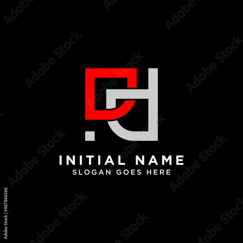 monogram letter DD logo design vector, simple initial name logo vector inspiration