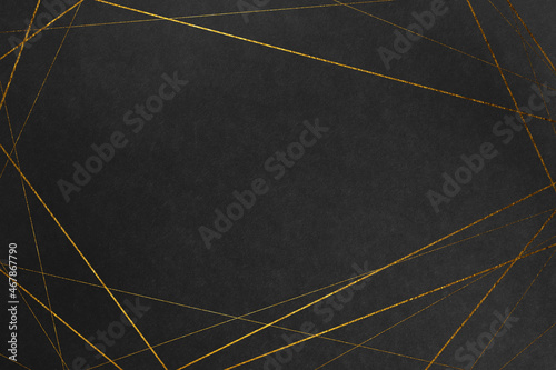 Принти на полотні Japanese style image background in matte black with gold lines
