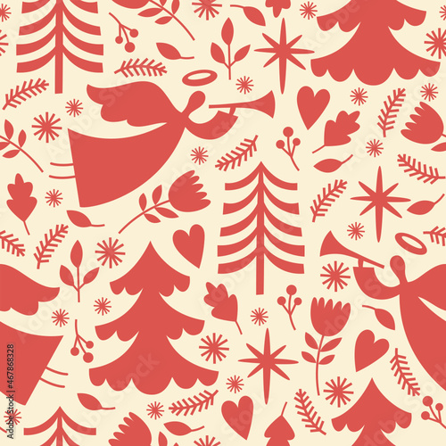 Christmas seamless pattern. 