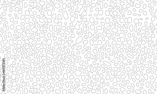 Background with a contour surface covered with small holes. Vector illustration