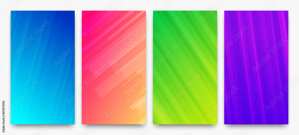 Fototapeta premium Modern colorful gradient background with lines