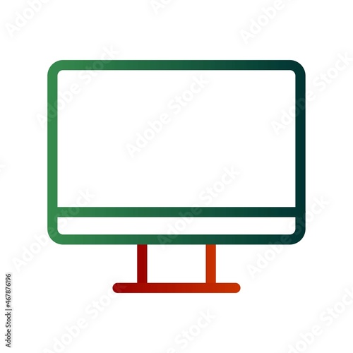 Display Line Gradient Vector Icon Design