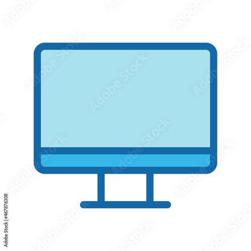 Display Line Filled Blue Vector Icon Design