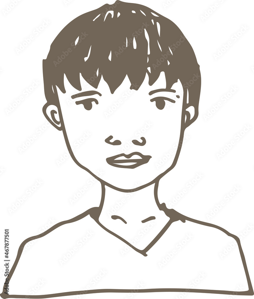 People face icon avatar hand draw sign design People face icon avatar hand draw sign design