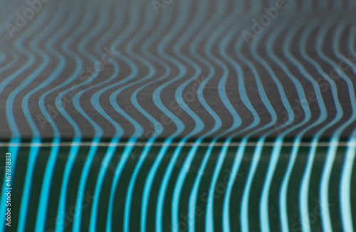 Abstract colored stripes on a black background. Background abstraction. Background