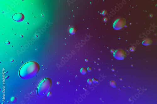 Gradient abstract background oil bubble in water wallpaper