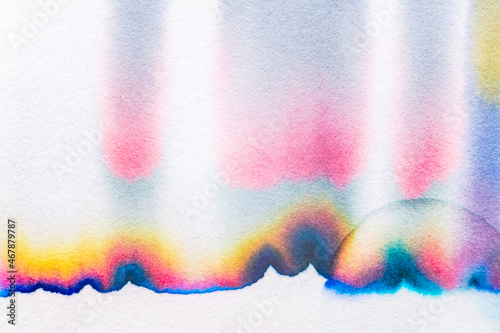 Aesthetic abstract chromatography background in colorful tone photo