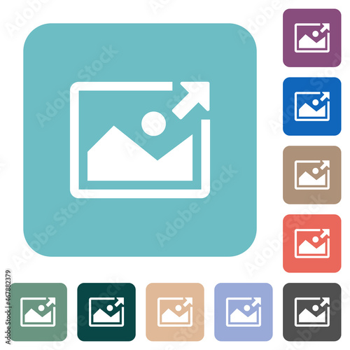 Export image rounded square flat icons