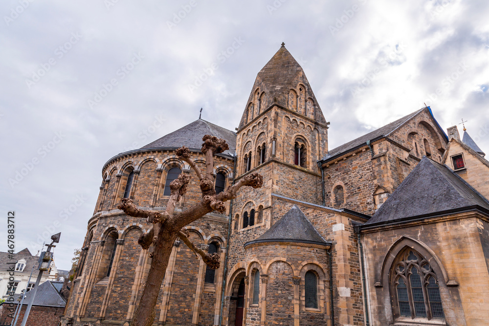 Saint Servatius Basilica and the St. John Church at the Vrijthof Square, Maastricht, Netherlands