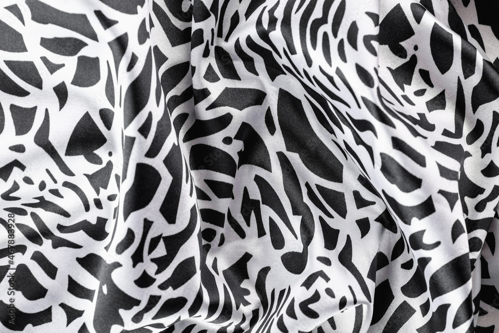 White Tiger fabric texture crumpled. Symbol of 2022 Tiger White Tiger fabric texture crumpled. Symbol of 2022 Tiger
