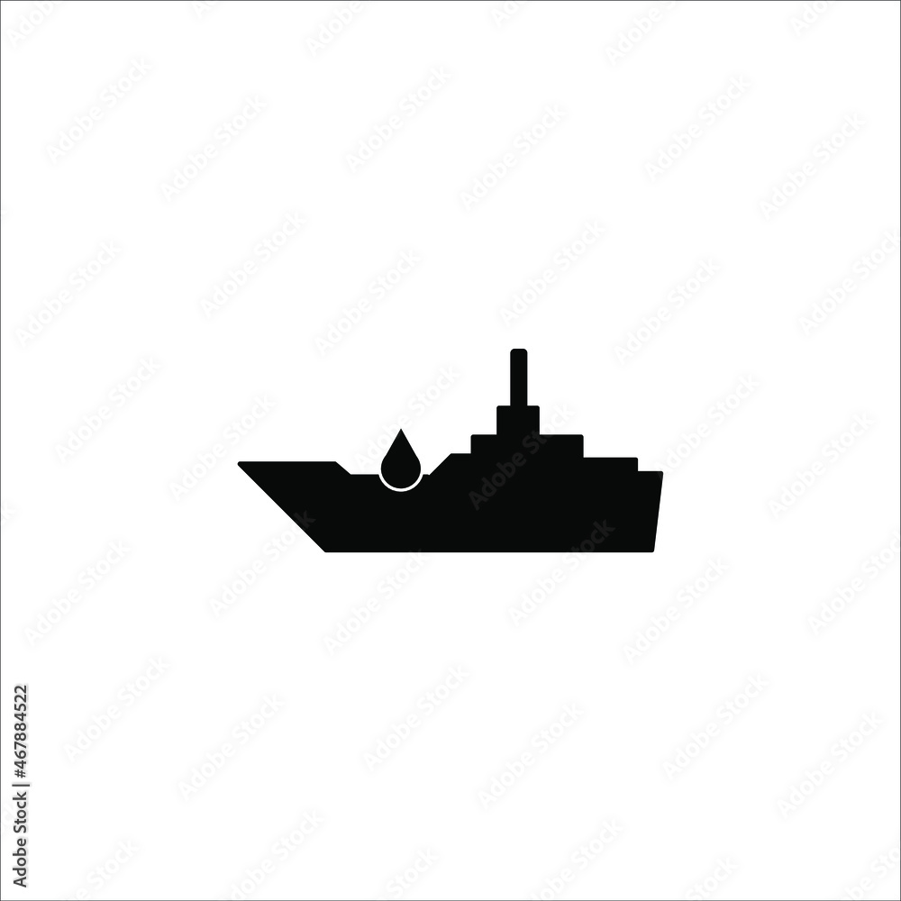 Fototapeta premium oil tanker icon vector illustration