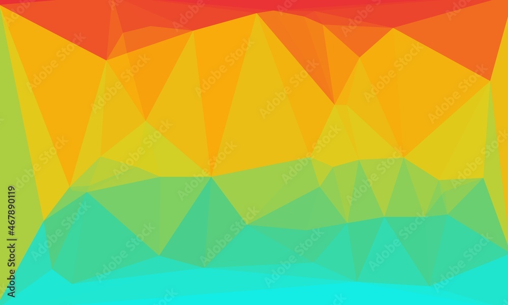Fototapeta premium vibrant minimal multicolored polygonal background