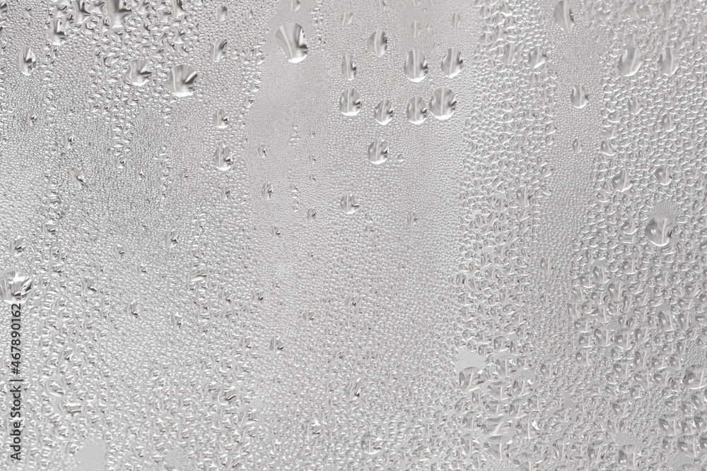 Water drops on the window background texture. Condensation on the windows