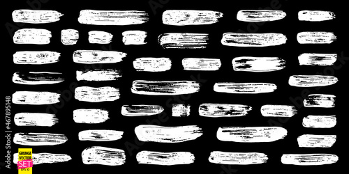 Grunge paint strokes set. Ink backgrounds. Simple grunge textures. Acrylic paint strokes. Ink splatter, scrawl. Grunge overlays.