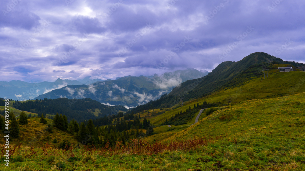 Damülser Berge im Bregenzerwaldgebirge in Vorarlberg