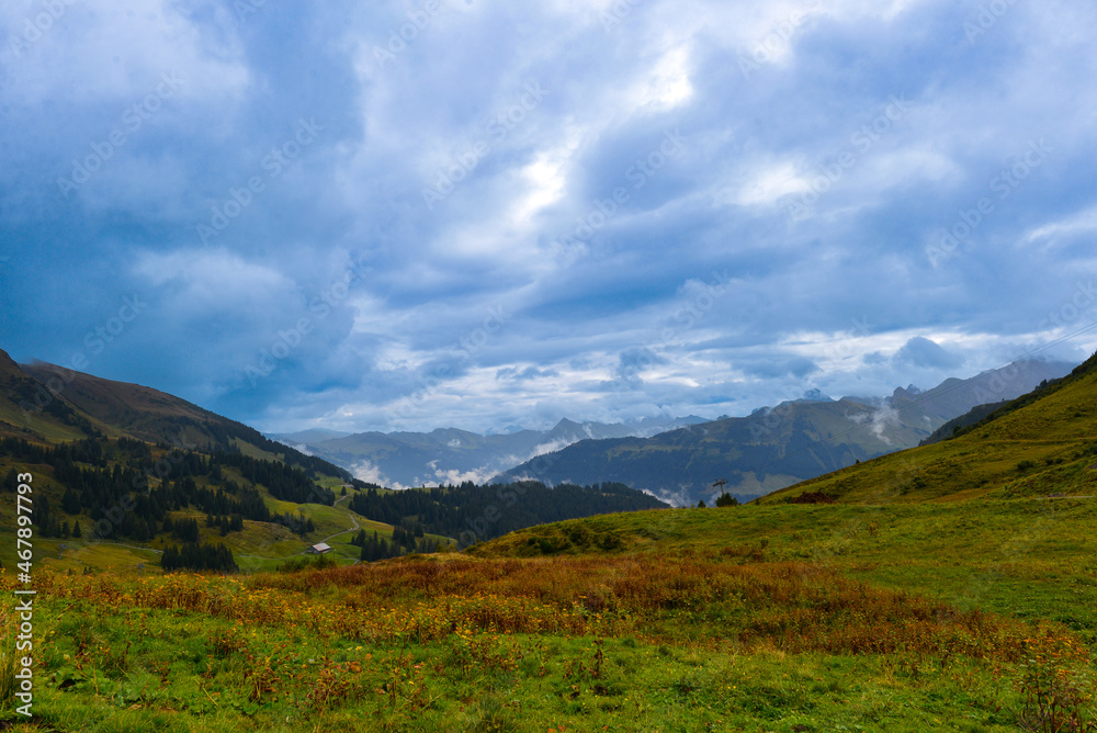 Damülser Berge im Bregenzerwaldgebirge in Vorarlberg Damülser Berge im Bregenzerwaldgebirge in Vorarlberg