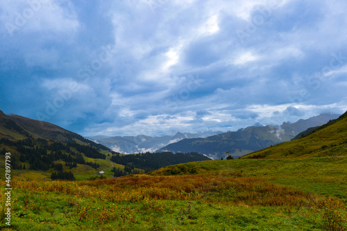 Damülser Berge im Bregenzerwaldgebirge in Vorarlberg