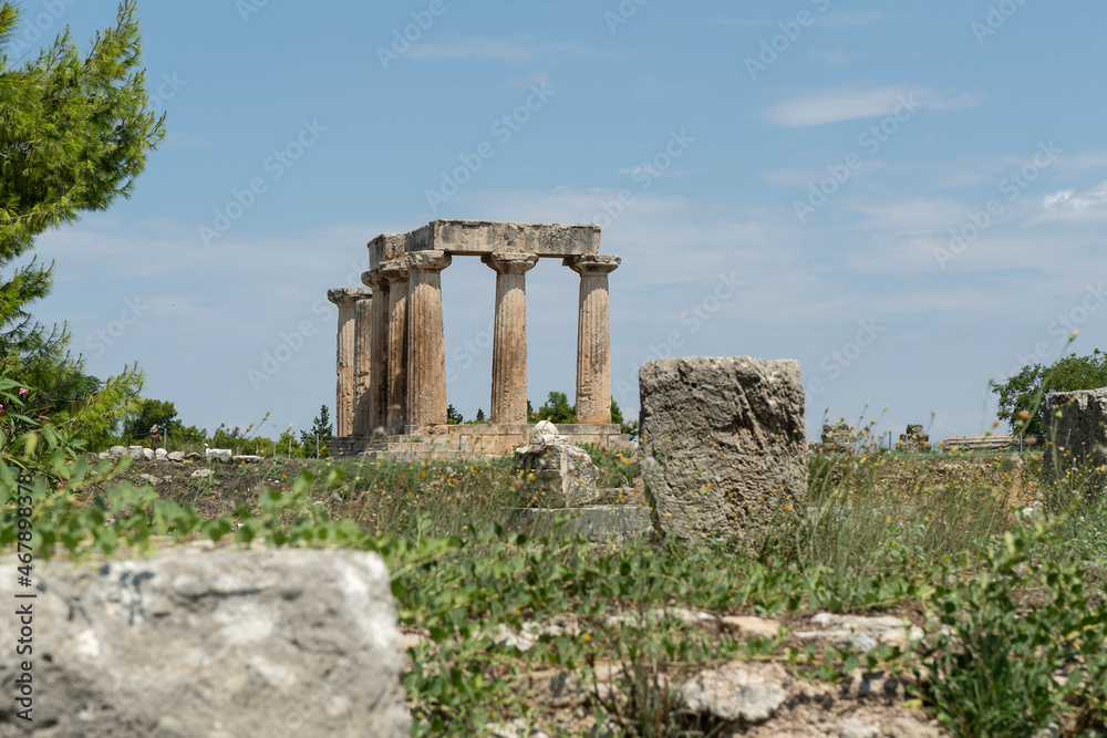 Apollotempel in Alt-Korinth, Griechenland