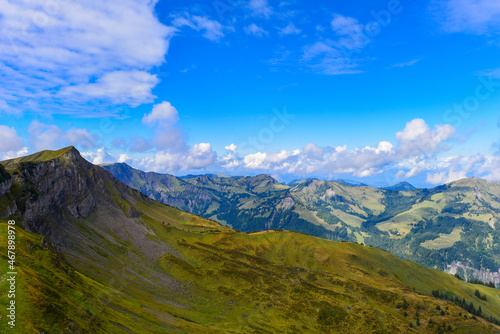 Fototapeta Naklejka Na Ścianę i Meble -  Damülser Berge im Bregenzerwaldgebirge in Vorarlberg