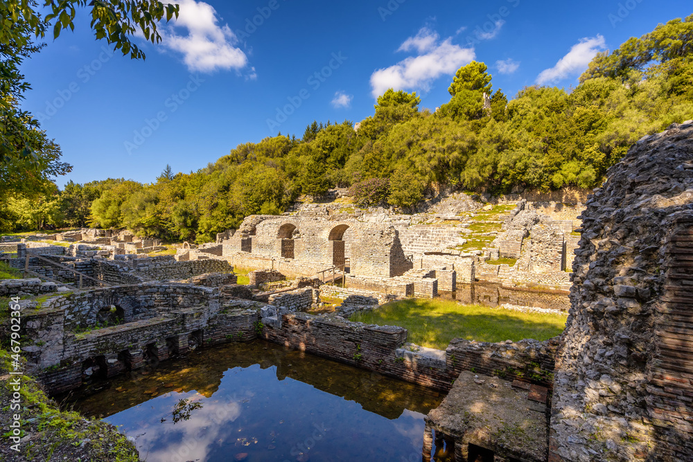 Complex the sanctuary of Asclepius in Butrint