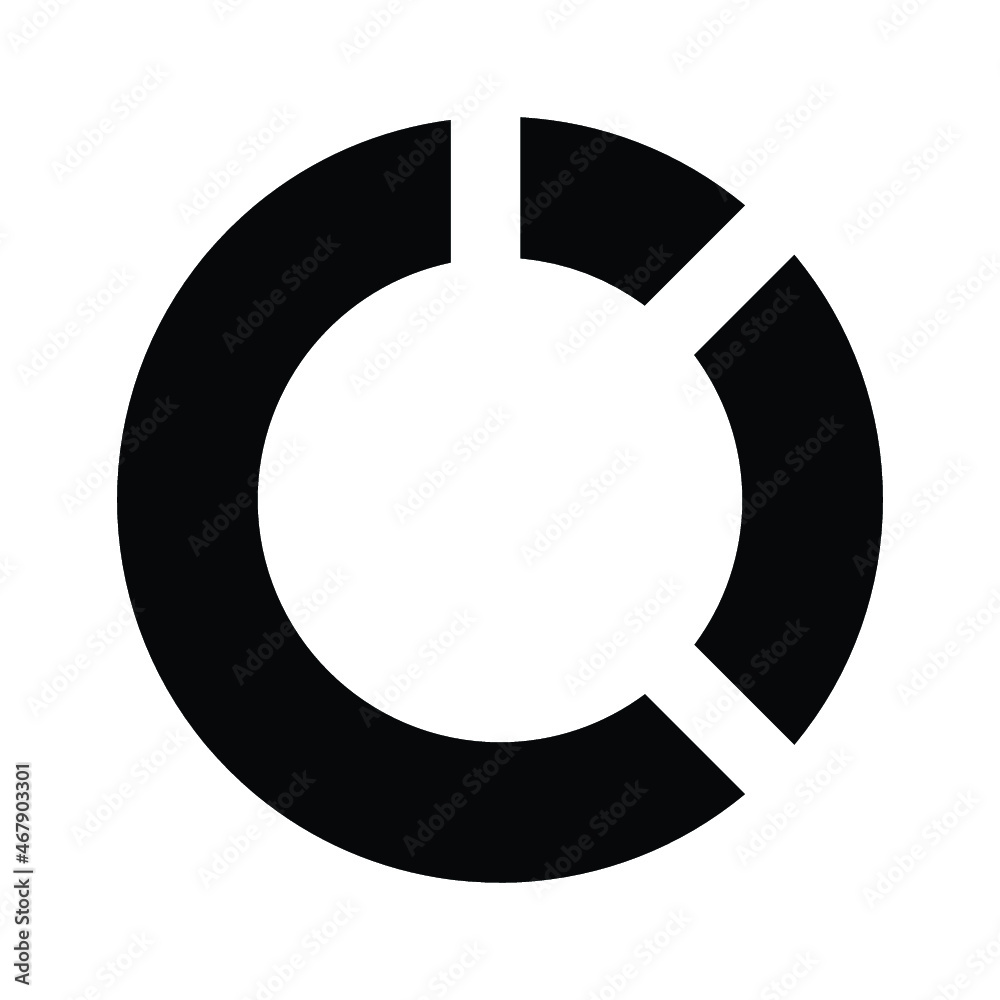 Financial chart, pie chart icon design vector Financial chart, pie chart icon design vector