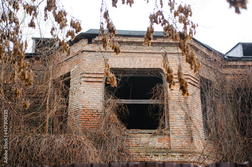 old abandoned mansion in vinnytska region ukraine photo