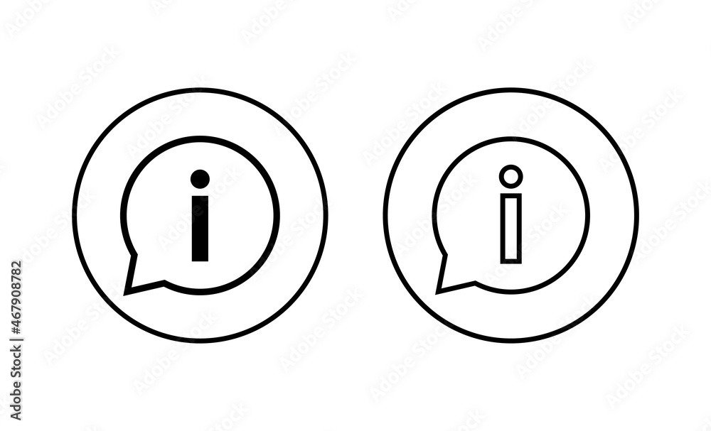 Information sign icons set. about us sign and symbol. question mark icon Information sign icons set. about us sign and symbol. question mark icon