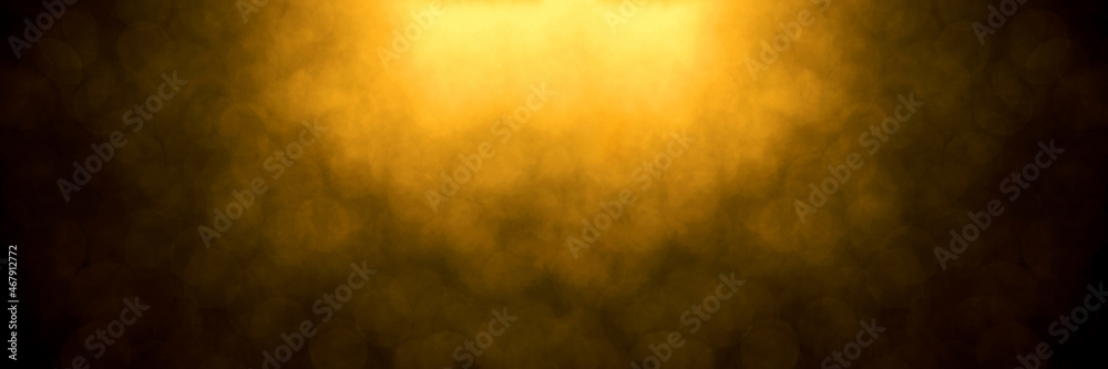 Obraz premium Golden bokeh mistical abstract background