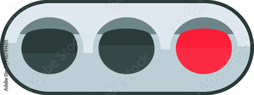 Illustration design of red light.