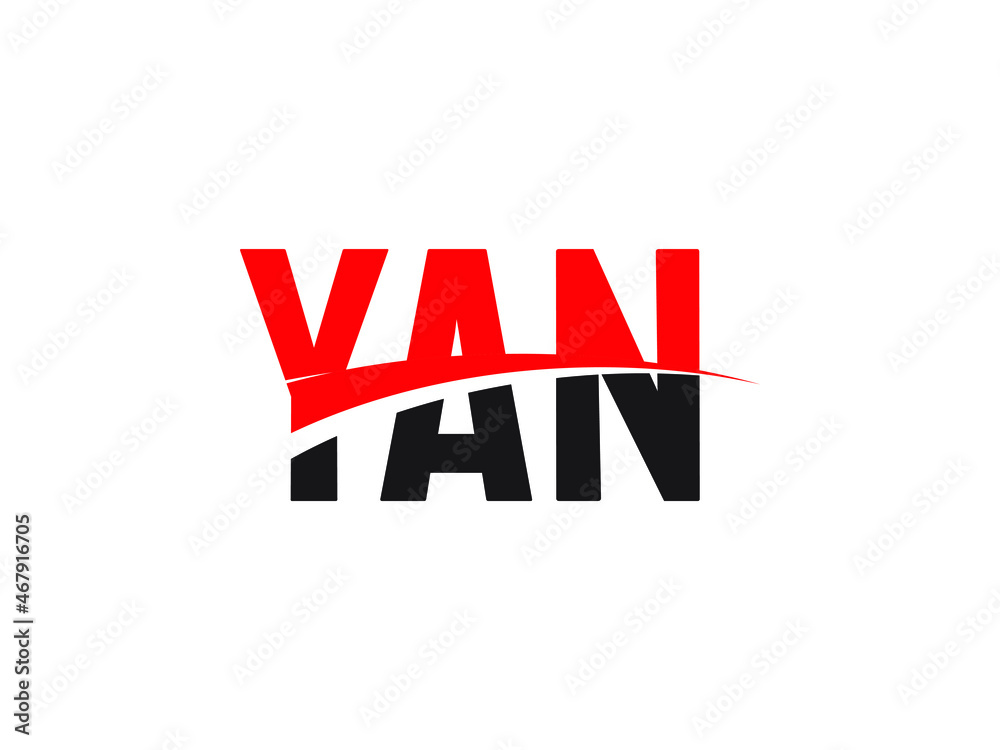 YAN Letter Initial Logo Design Vector Illustration
