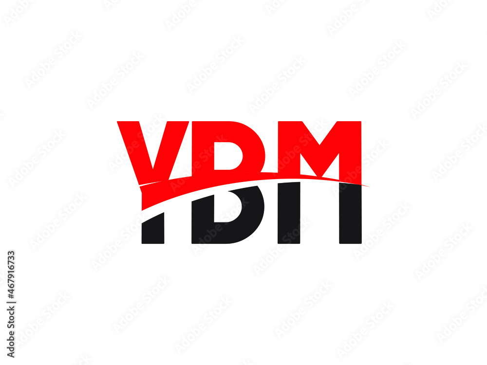 YBM Letter Initial Logo Design Vector Illustration