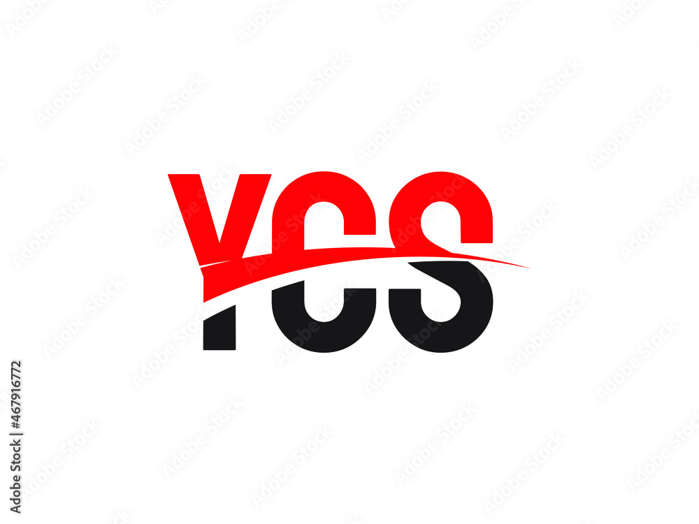 YCS Letter Initial Logo Design Vector Illustration