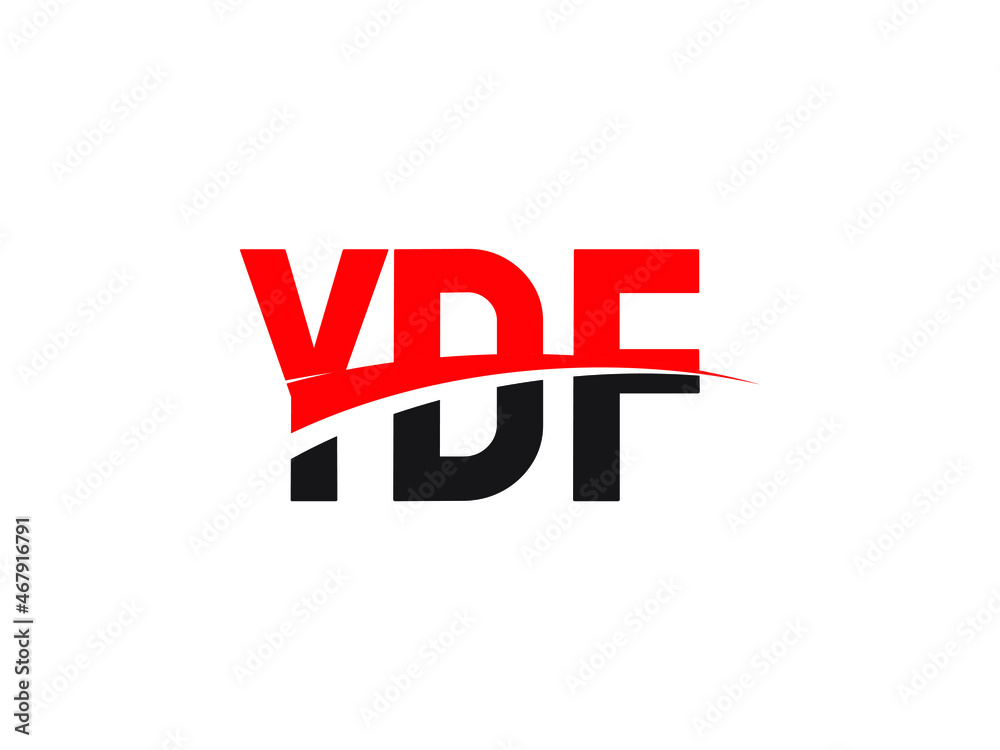YDF Letter Initial Logo Design Vector Illustration YDF Letter Initial Logo Design Vector Illustration
