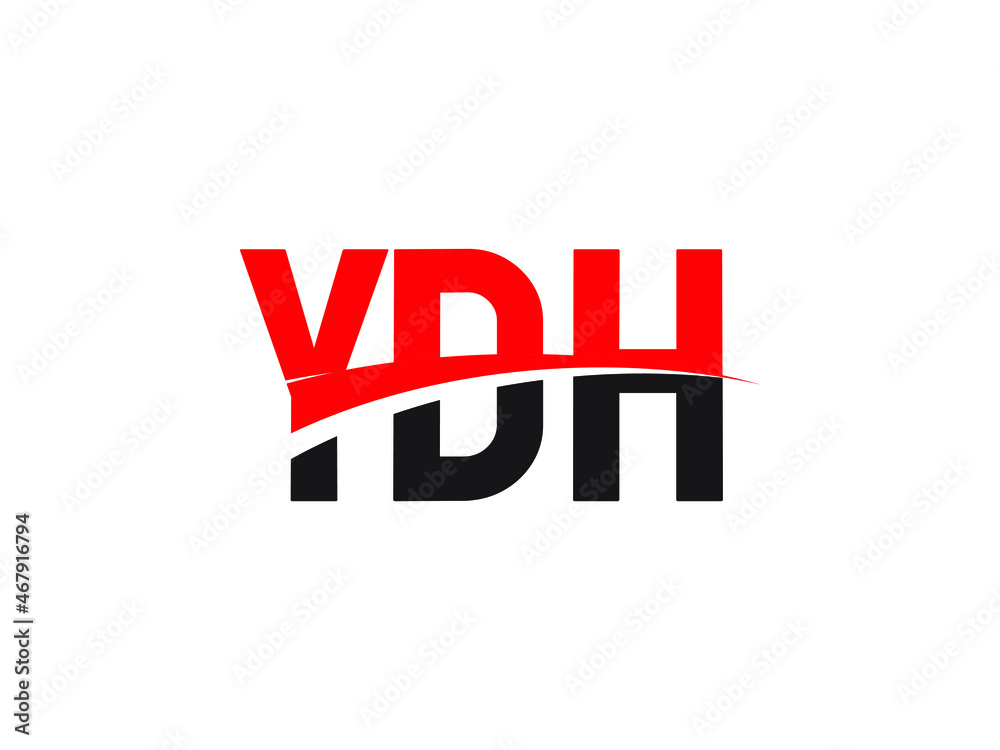 YDH Letter Initial Logo Design Vector Illustration