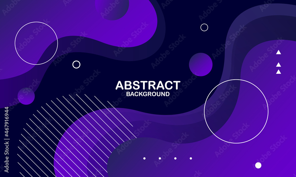 Abstract purple background. Fluid shapes composition. Vector illustration