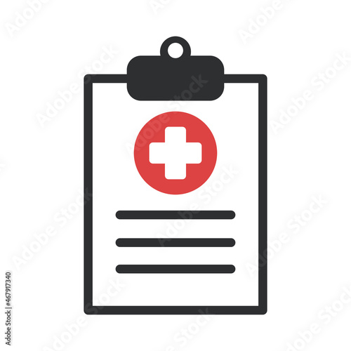 Medical Report Icon Vector Sign And Symbols.
